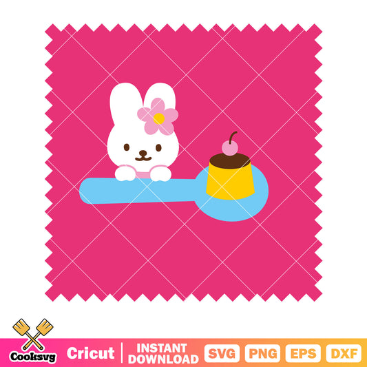 Pink hello kitty cat and cake svg, pink hello kitty svg
