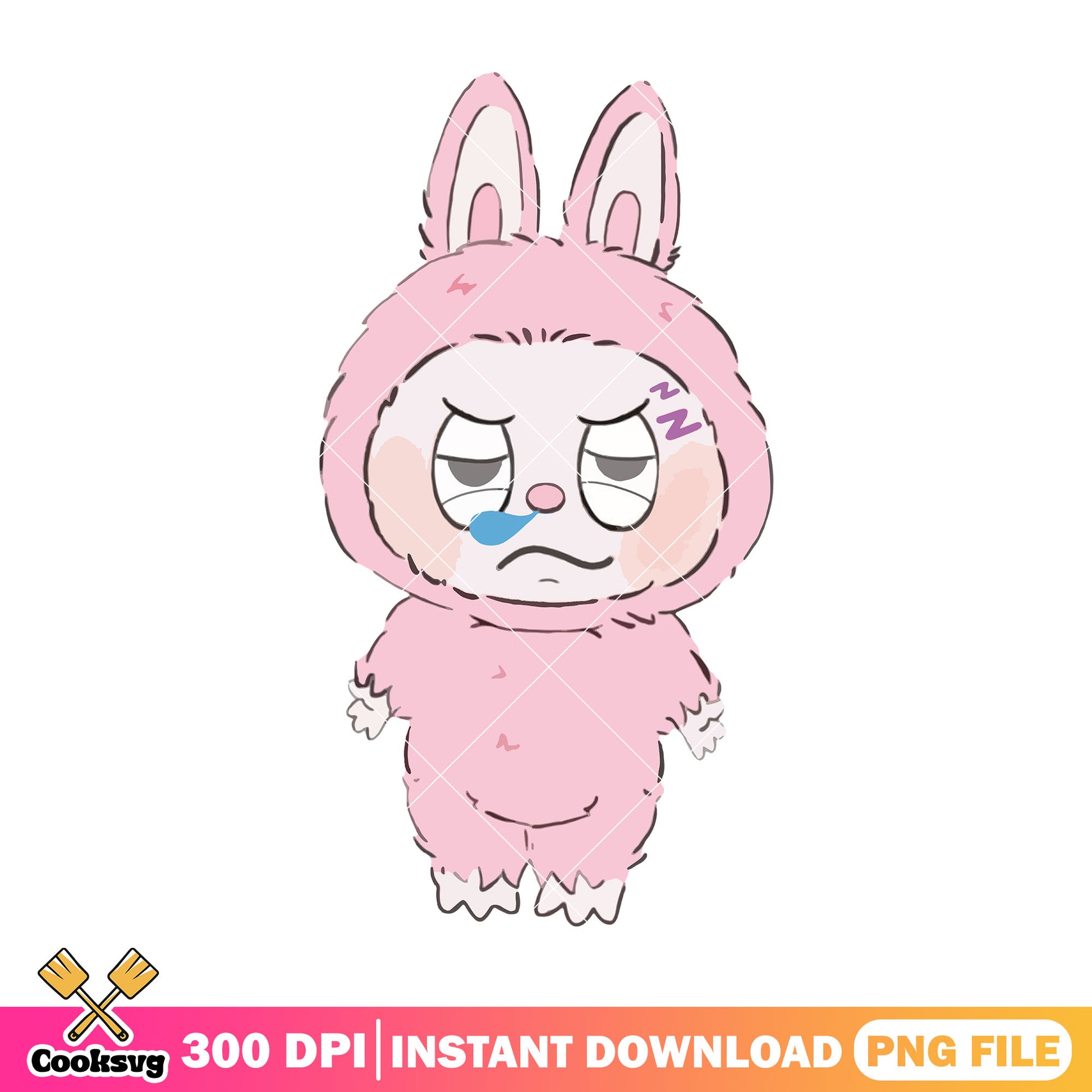 Pink labubu senny png, labubu pink png, labubu popmart png