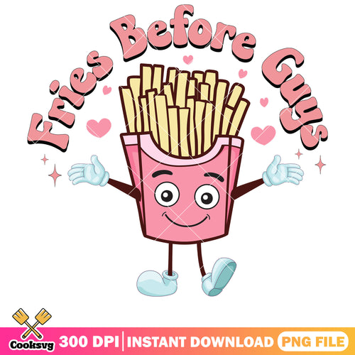 Pink valentine fries before guys png, pink valentine png