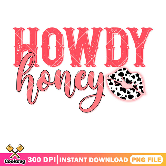 Pink valentine howdy honey png file, pink valentine png, howdy valentine png