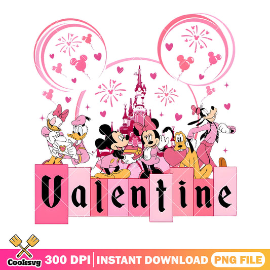 Pinky disney valentines png, happy valentine day png, disneeland png