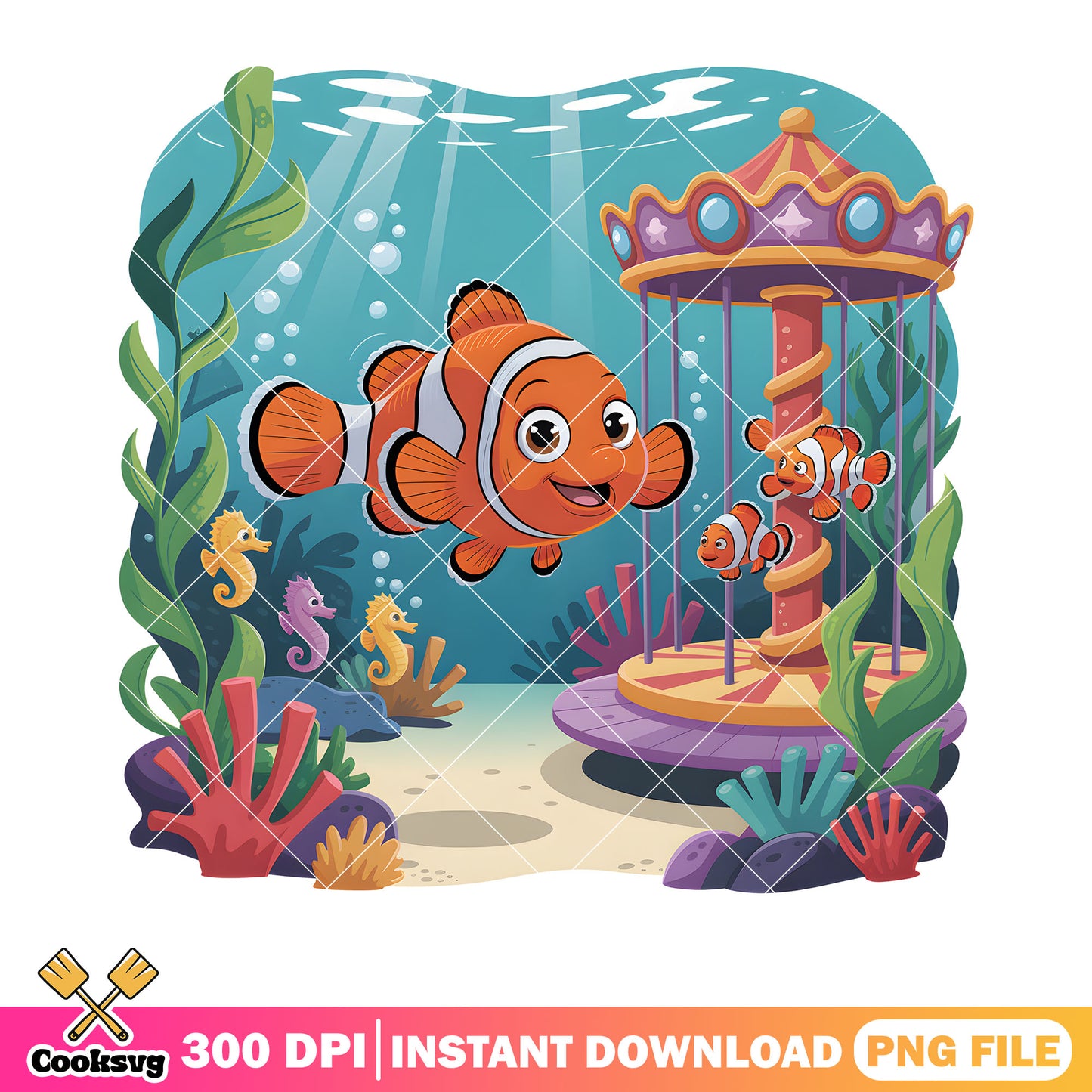 Playground nemo ocean png, clownfish nemo png, finding nemo png