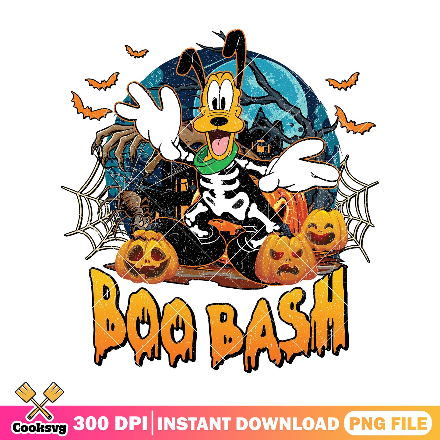 Pluto boo bash png, pluto from mickey mouse png, scary pluto png
