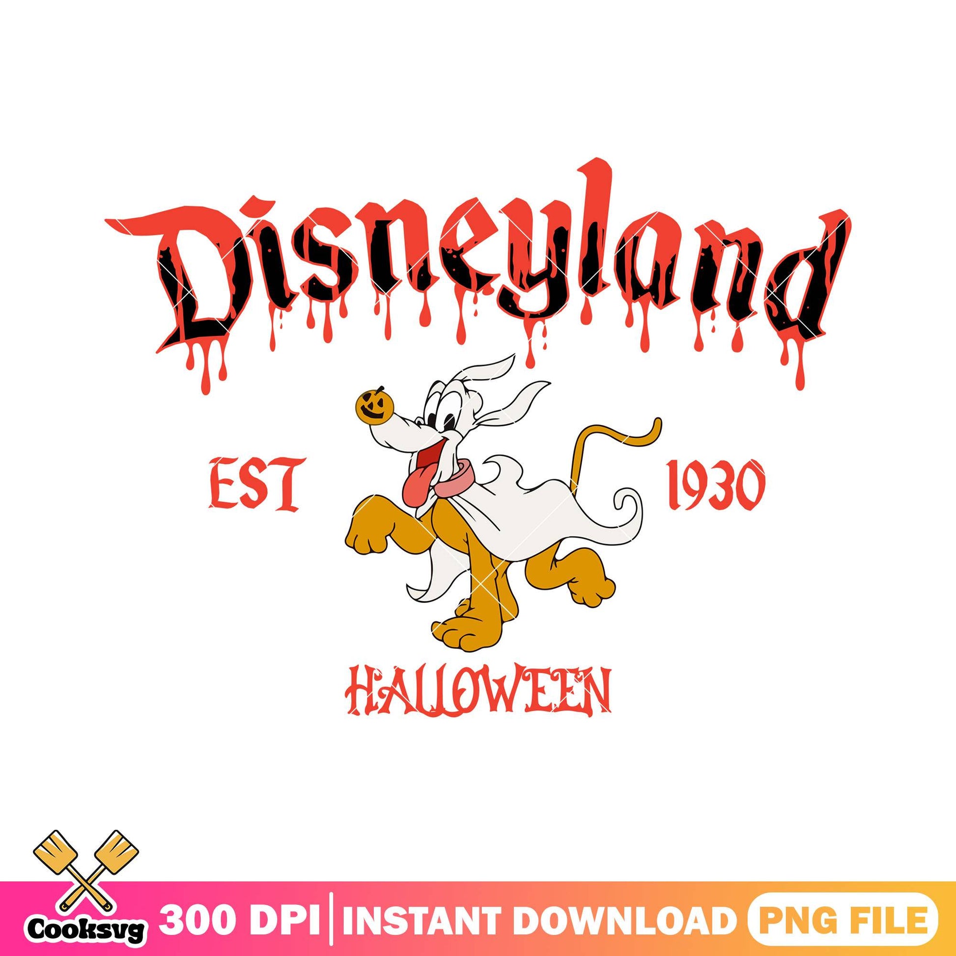 Pluto disneyland 1930 png, halloween fonts png, disney pluto png