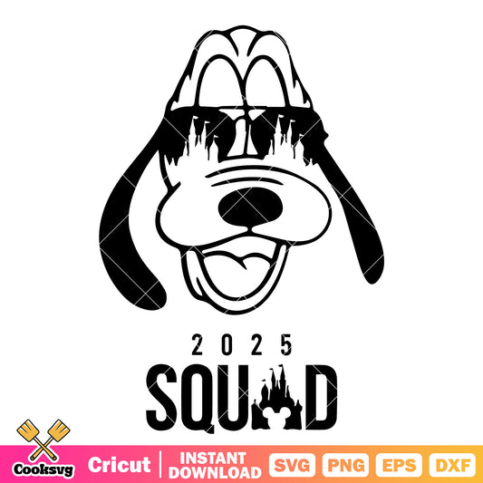 Pluto dog head 2025 squad svg, pluto head​ svg, disney squad​ svg