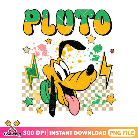 Pluto dog head vibes png, pluto disney​ png, disney head png
