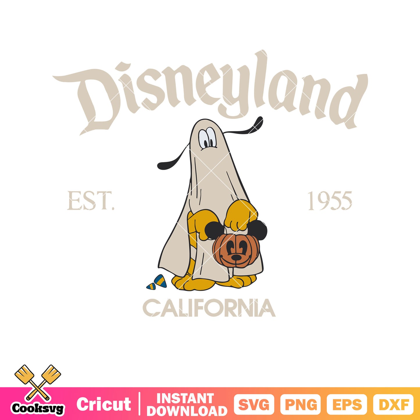 Pluto ghost disneyland halloween svg