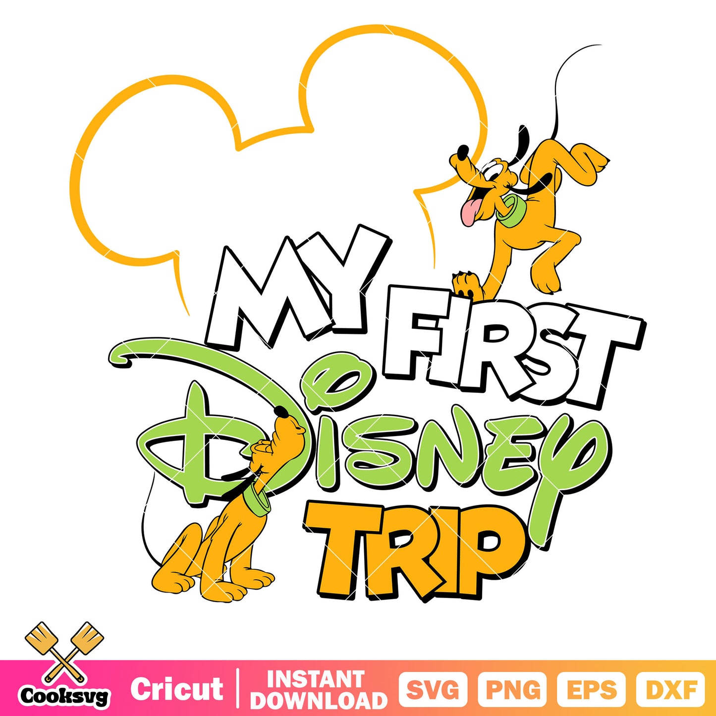 Pluto my first disney trip svg design, my first disney trip svg​, disney trip svg