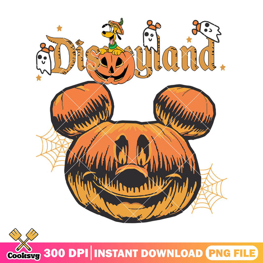 Pluto pumpkin in disneyland png, halloween pumpkin png, pluto art png