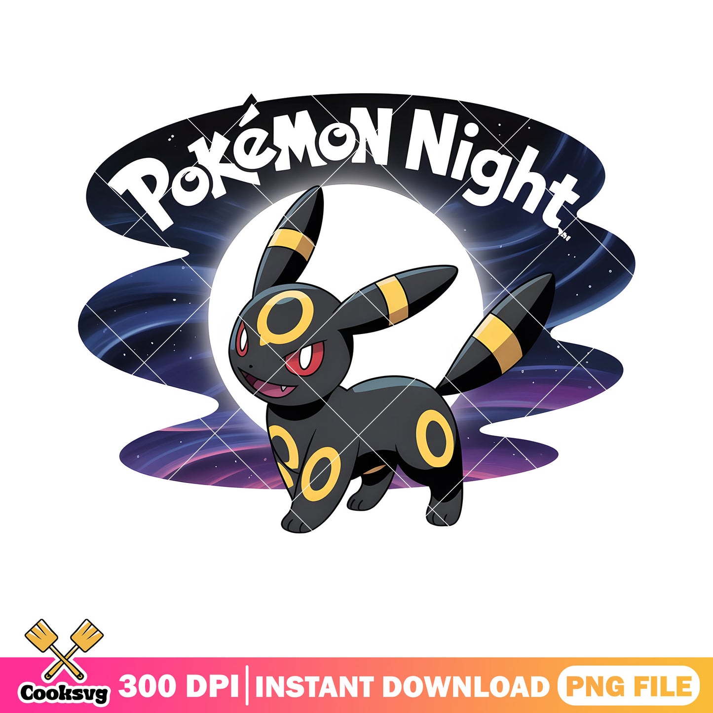 Pokemon night umbreon png, pokemon poster png, pokemon umbreon png