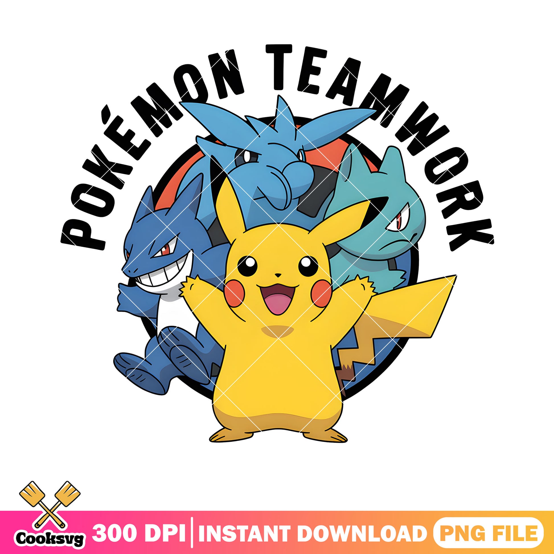 Pokemon teamwork png, pokemon team png, pokemon poster png