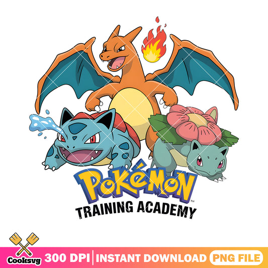 Pokemon training academy png, pokemon charizard png, pokemon venusuar png