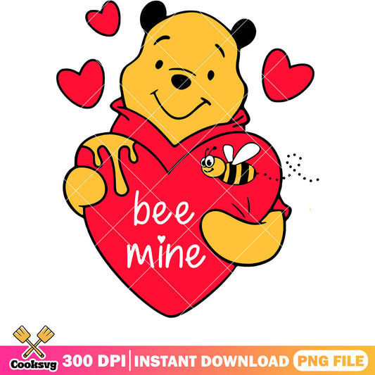 Pooh bear be mine valentine png, be mine valentine png, pooh valentine png