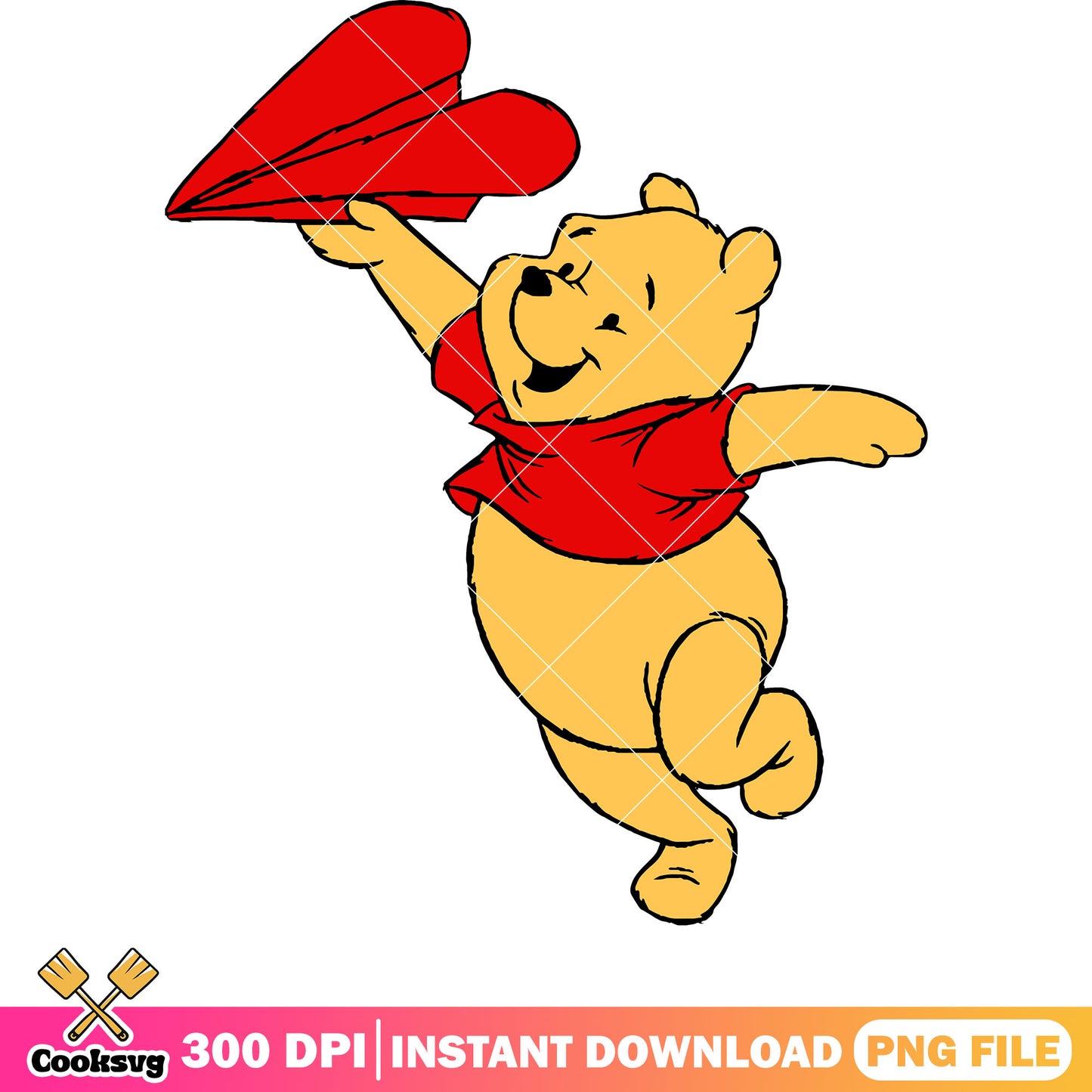 Pooh bear red valentine png, pooh valentine png, winnie the pooh png