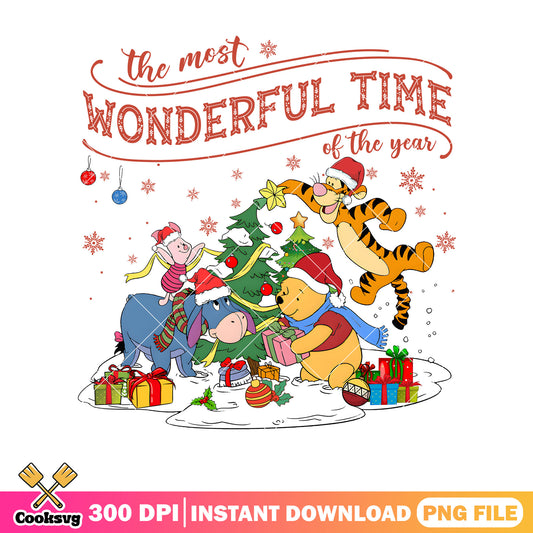 Pooh christmas wonderful time of year png