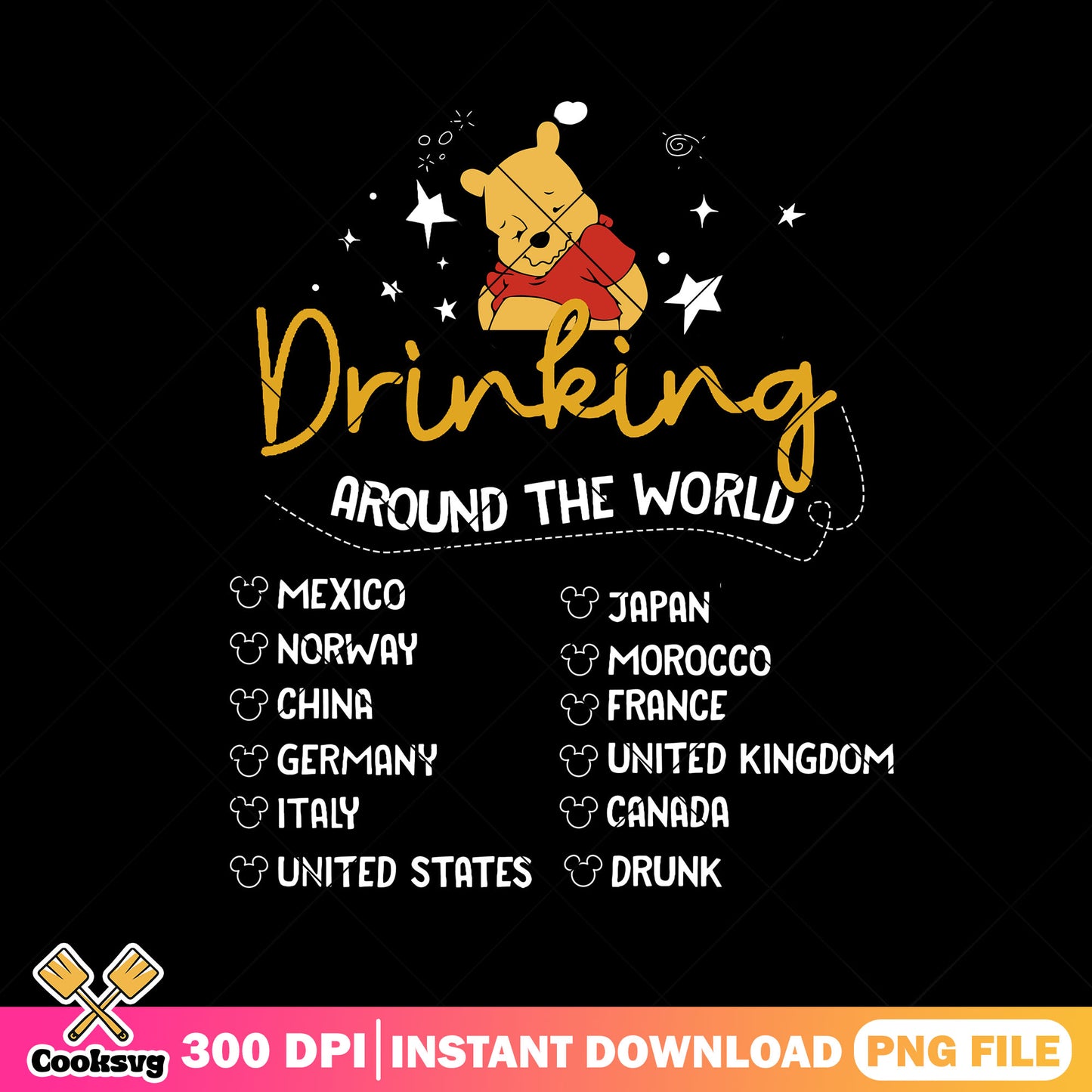 Pooh drink world png, pooh bear​​ png, disney movies​ png