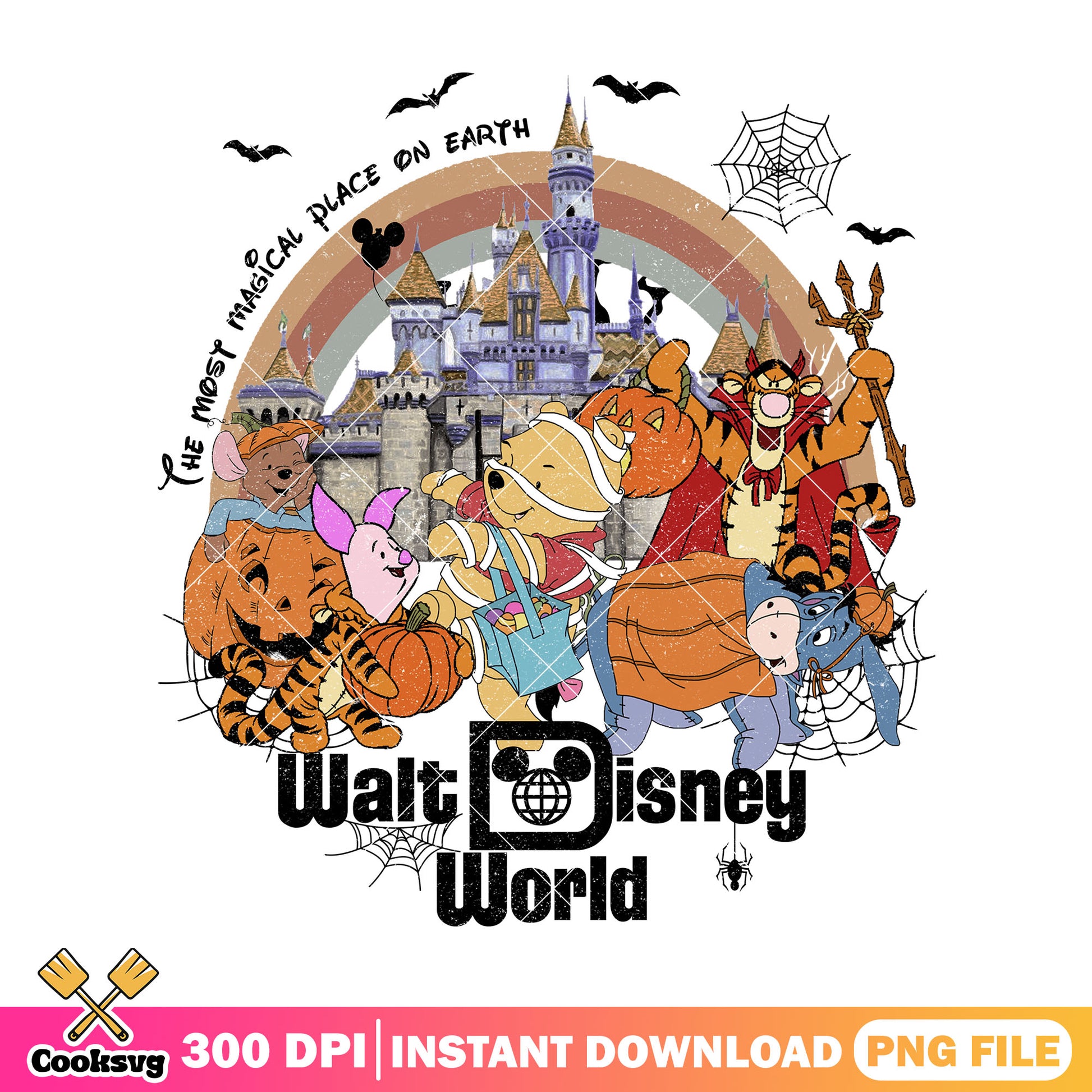 Pooh halloween world png, winnie the pooh png, spirit halloween png