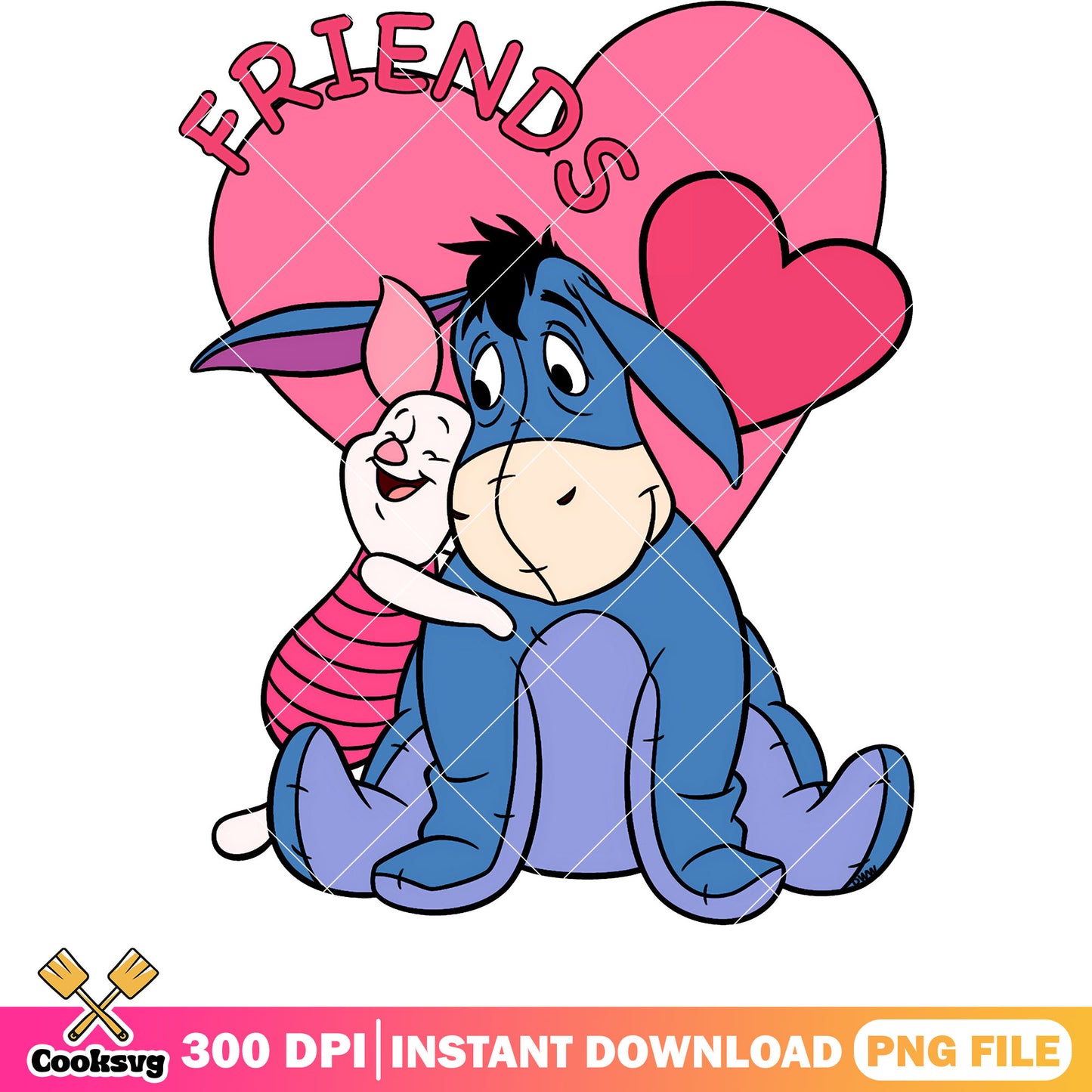 Pooh love friends valentine png, pooh valentine png, winnie the pooh png