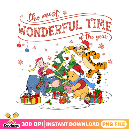 Pooh the most wonderful time png