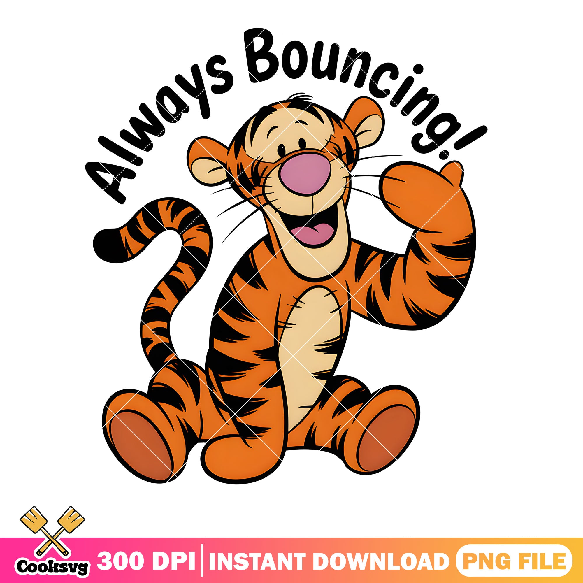 Pooh vibes bouncing png, disney sticker png, winnie the pooh png – Cooksvg
