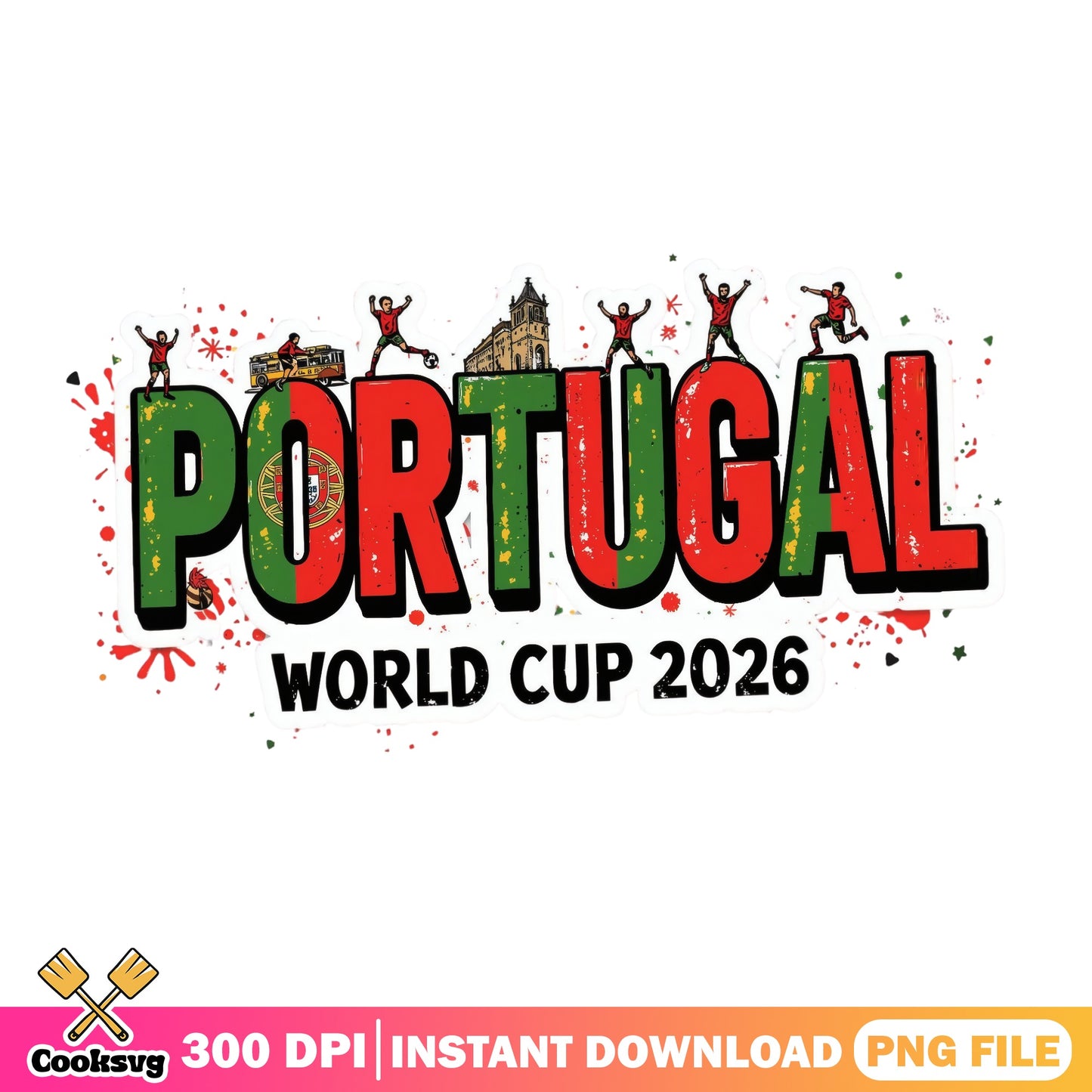 Portugal World Cup 2026 PNG, Soccer Fan Shirt, Football PNG