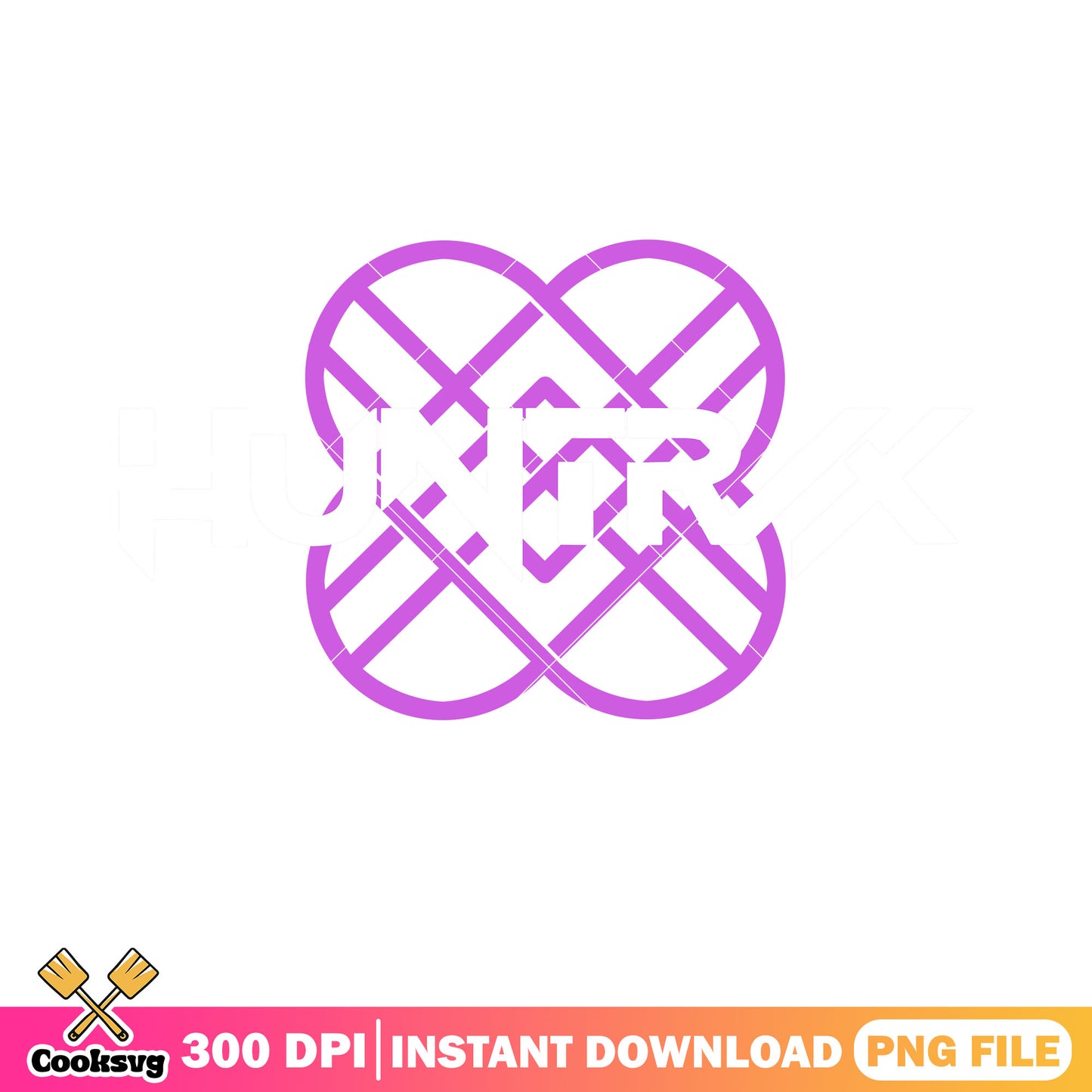 Poster logo hunter huntrix png, huntrix hunter png, logo huntrix png