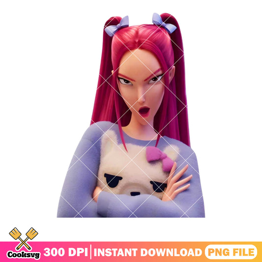 Poster mira 3d kpop png, mira kpop​ png, mira huntrix​ png
