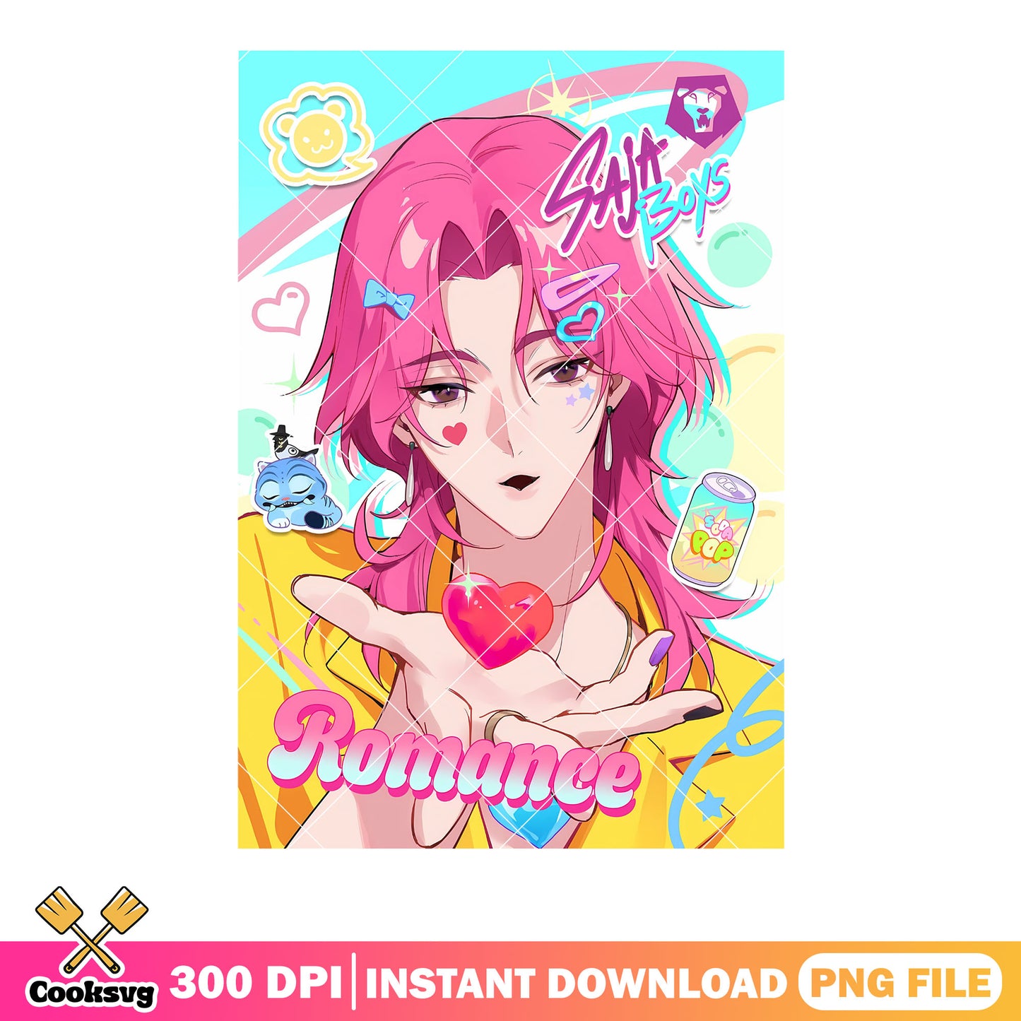 Poster romance official png, romance anime png, logo romance png