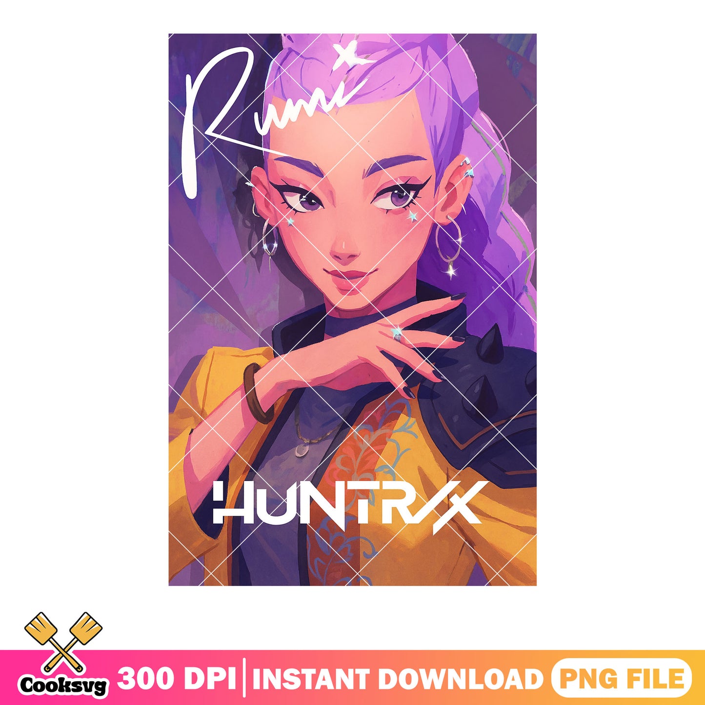 Poster rumi fanart logo png, anime rumi poster png, pose rumi kpop png