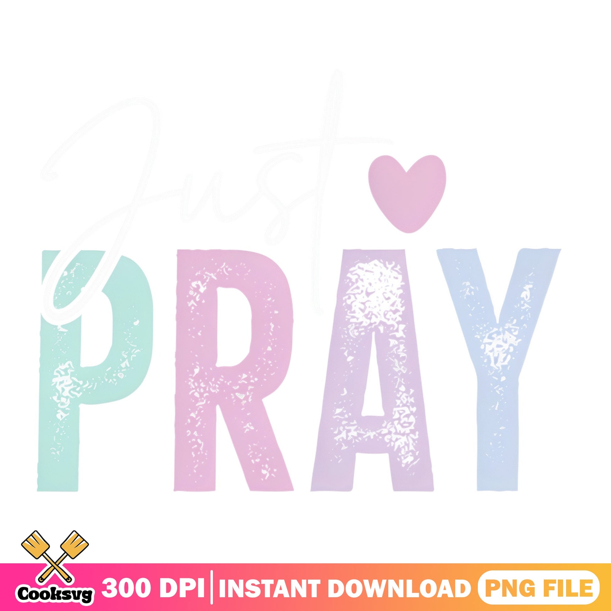 Pray Heart Christian Faith PNG, Religious Sublimation PNG, Faith PNG
