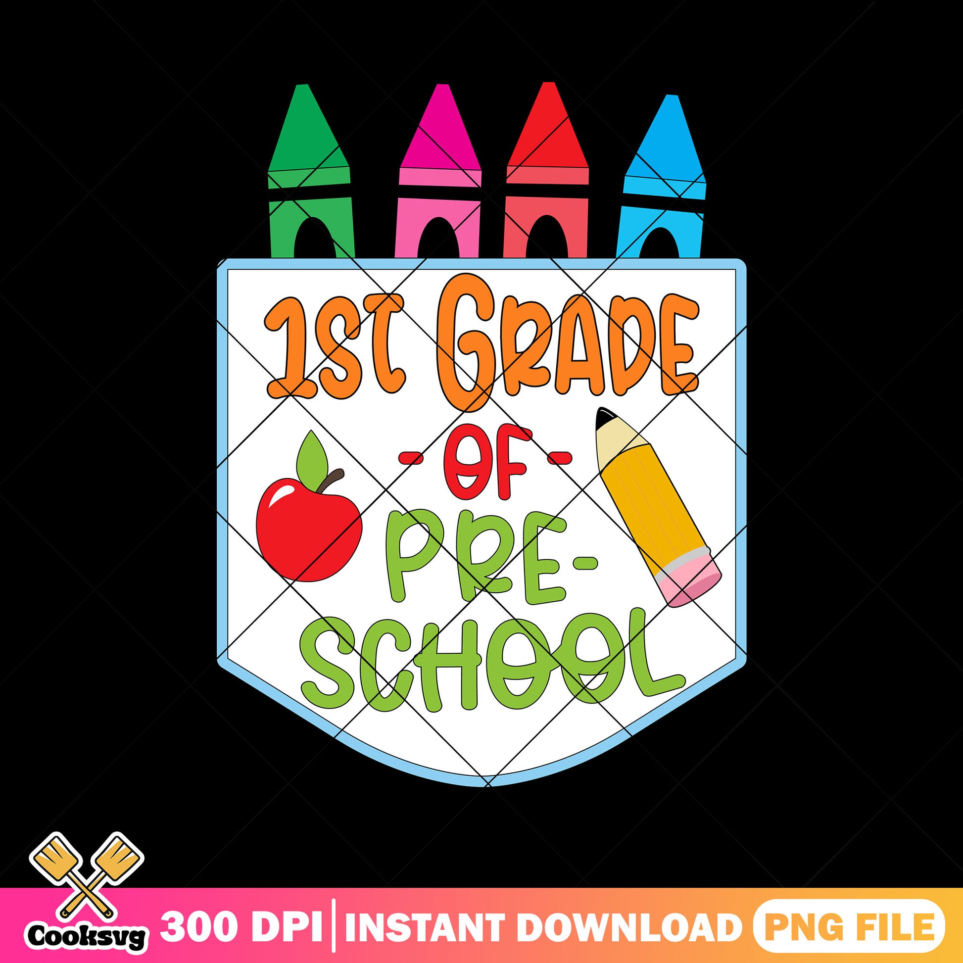 Pre-school file design png, first grade png, go back to school png