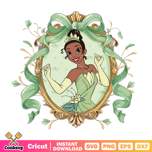 Princess tiana bow tie mirror disney png, tiana princess png