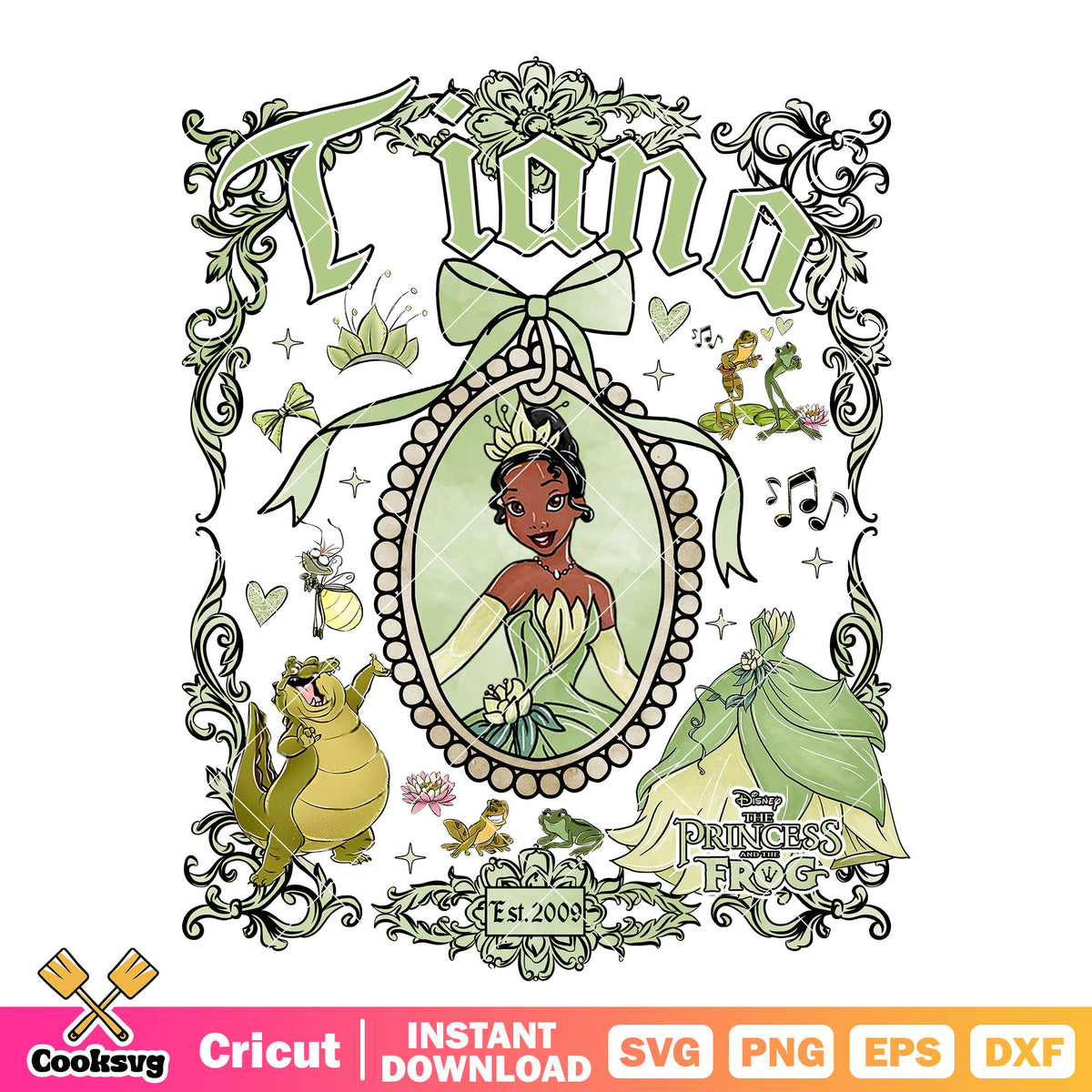Princess Ti Princess tiana disney bow tie mirror png, tiana princess png – Cooksvg