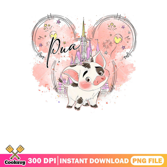 Pua disney bow png, pua from moana png, moana pua png