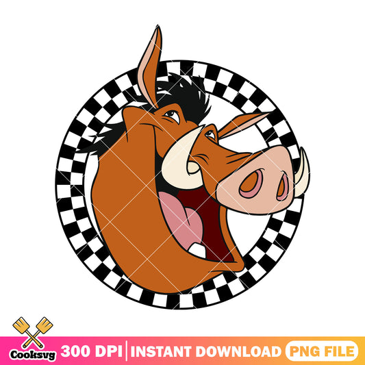 Pumbaa head circle disney png, disney pumbaa png, lion king disney png