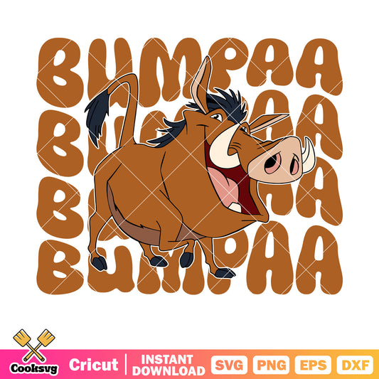 Pumbaa lion king characters disney svg, Pumbaa lion king​ svg