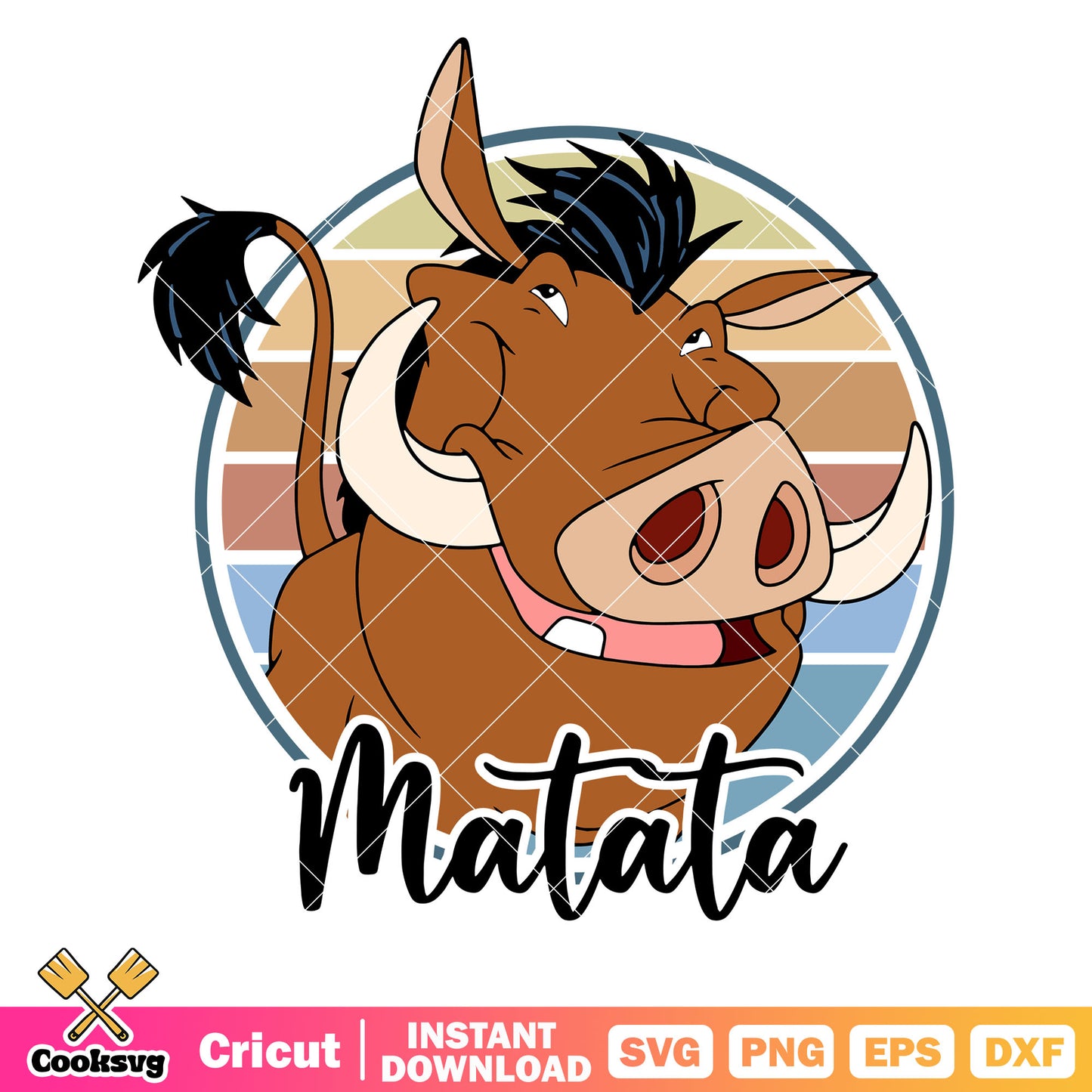 Pumbaa lion king matata svg, pumbaa lion king svg, disney lion king svg