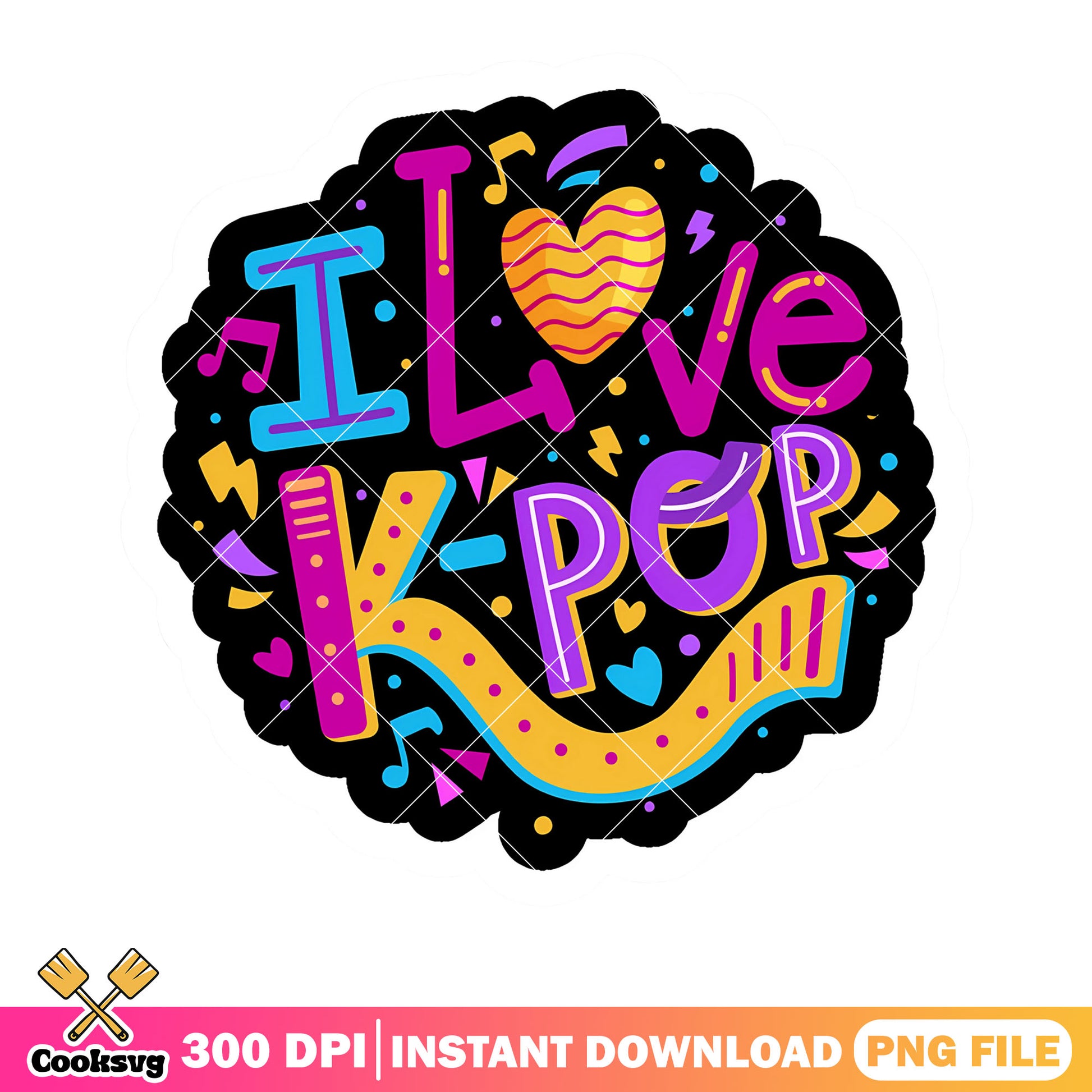 Punk i love kpop logo png, kpop demon hunters png, kpop movie png
