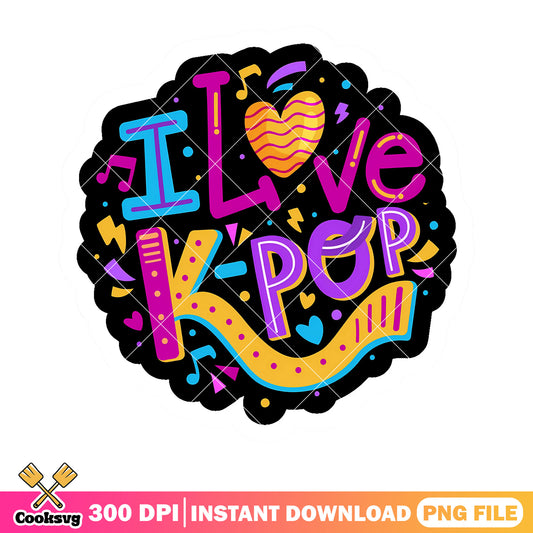Punk i love kpop logo png, kpop demon hunters png, kpop movie png