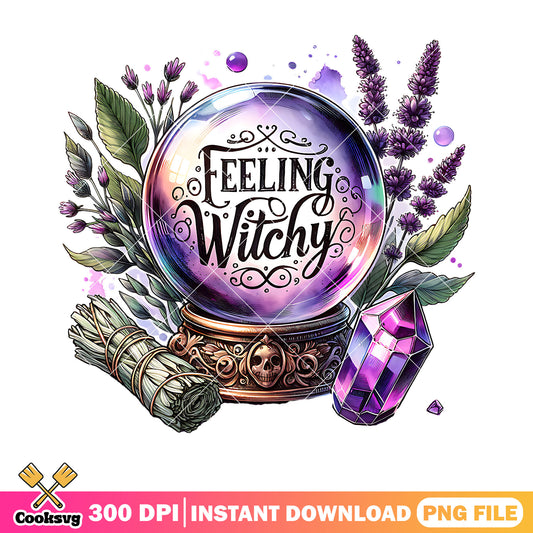 Purple crystal ball png, feeliing witchy png, halloween scary png