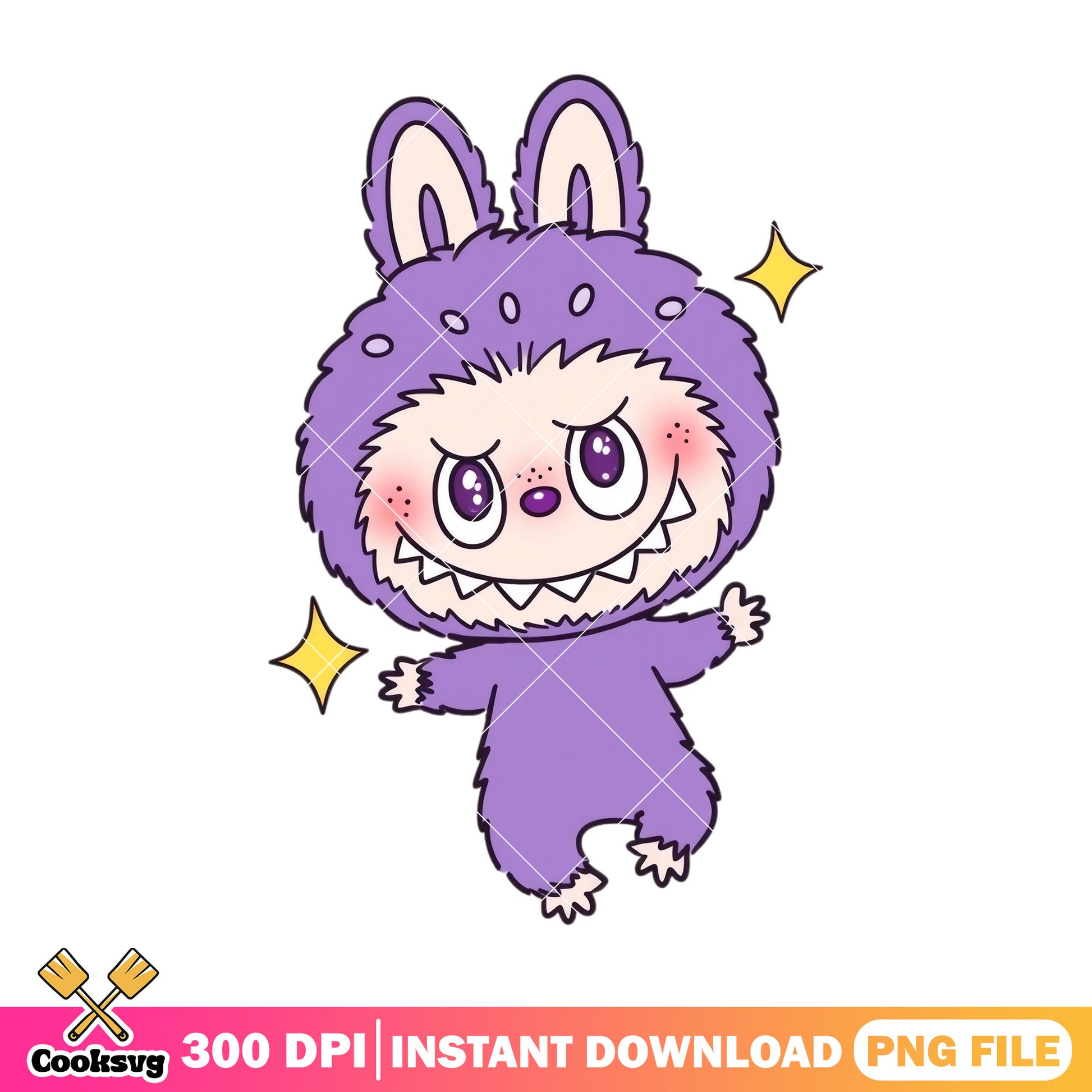 Purple labubu monster png, labubu cute png, labubu cartoon png