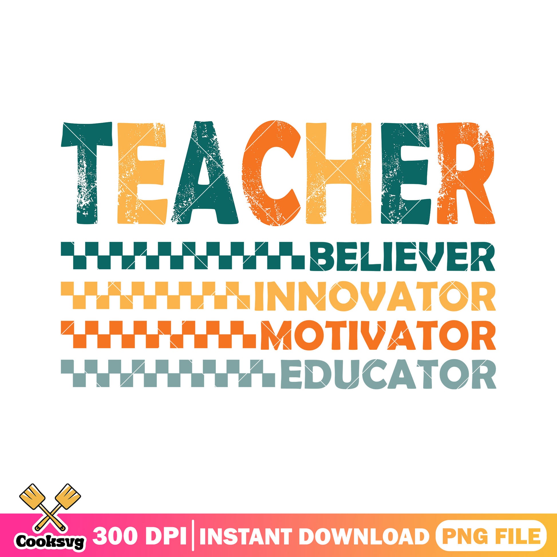 Quality teacher design png, font colors png, back to school art png