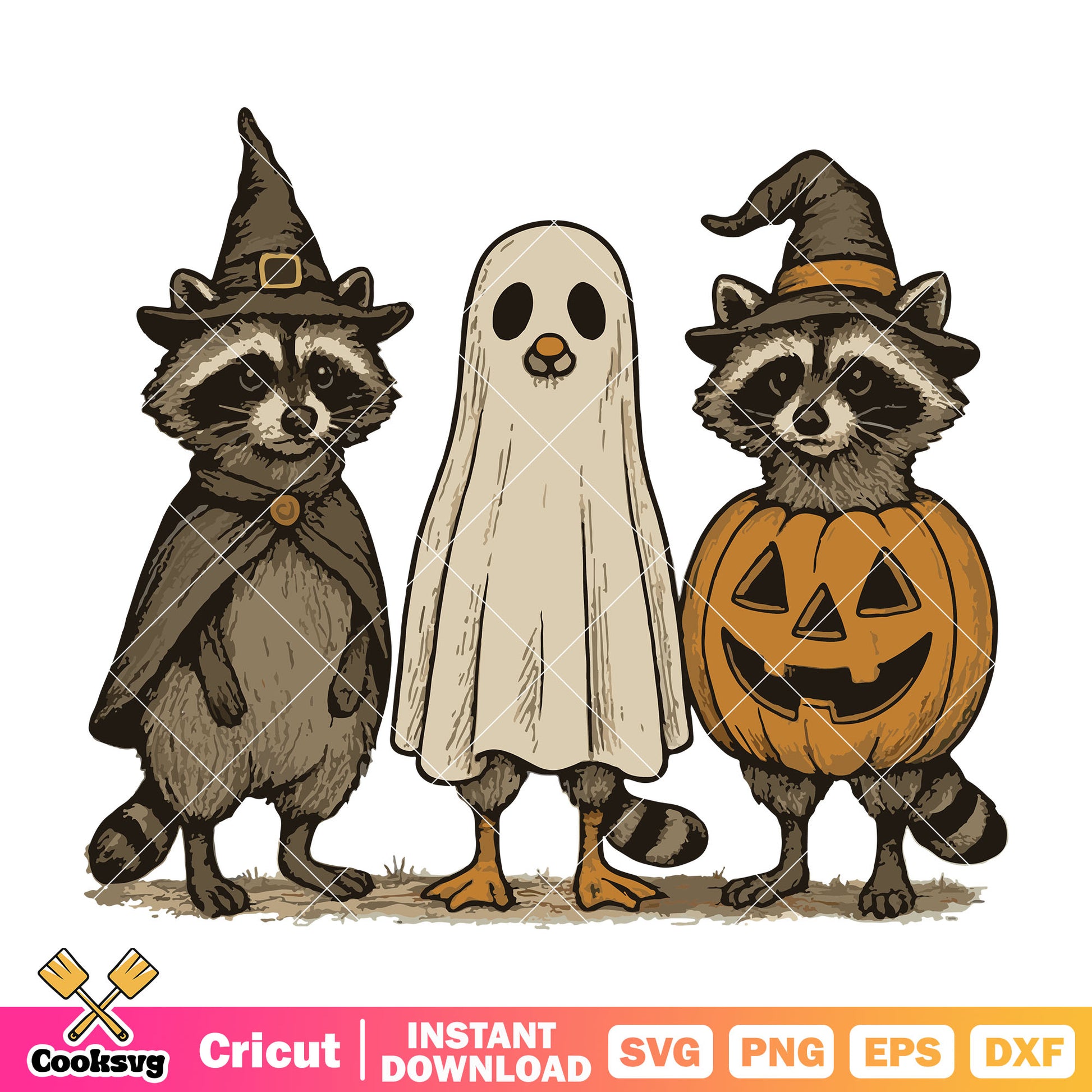 Raccoon pumpkin halloween svg, rocket raccoon​ svg, raccoon halloween svg