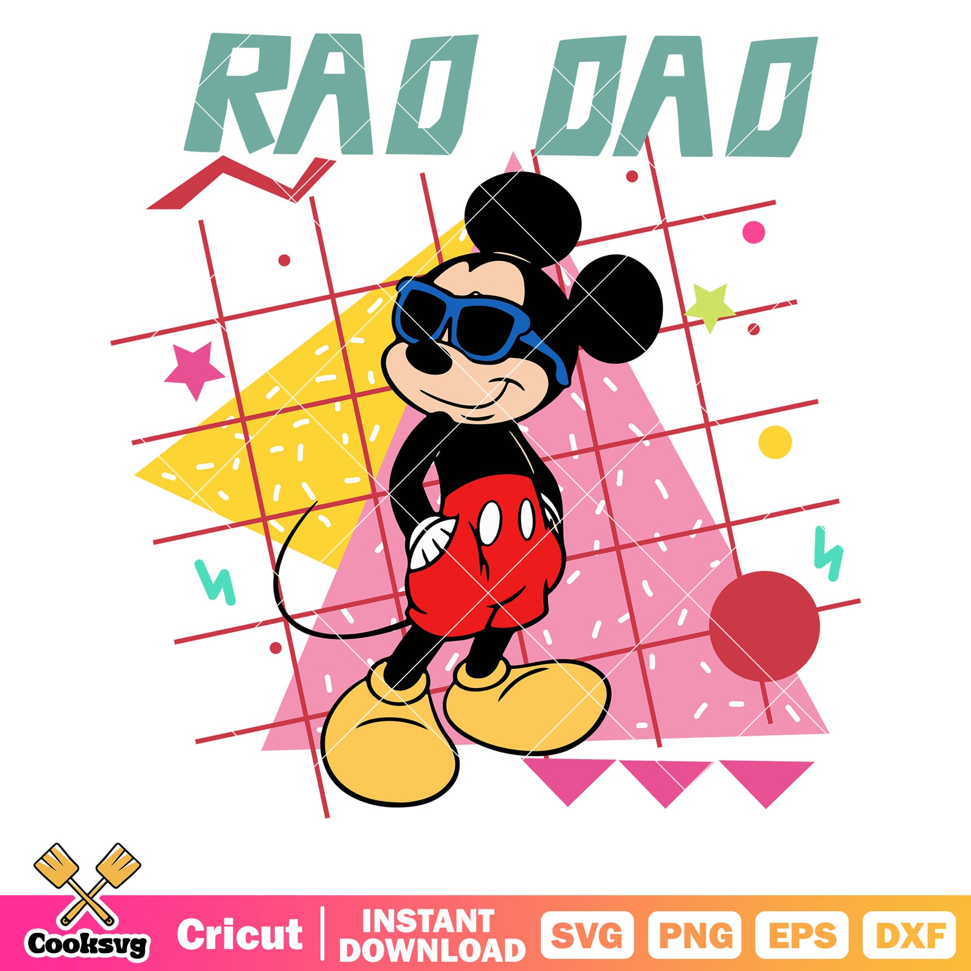 Rad dad mickey mouse disney svg, rad dad​ svg, disney dad​ svg