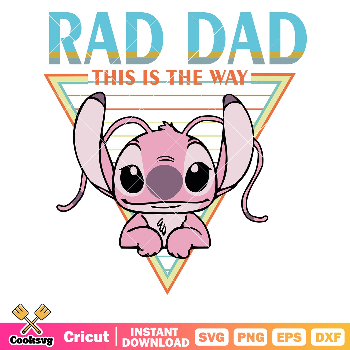 Rad dad this is the way angel svg, rad dad​ svg, this is the way​ svg