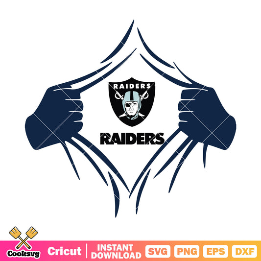 Raiders costume Superman  svg, oakland raiders svg, oakland svg