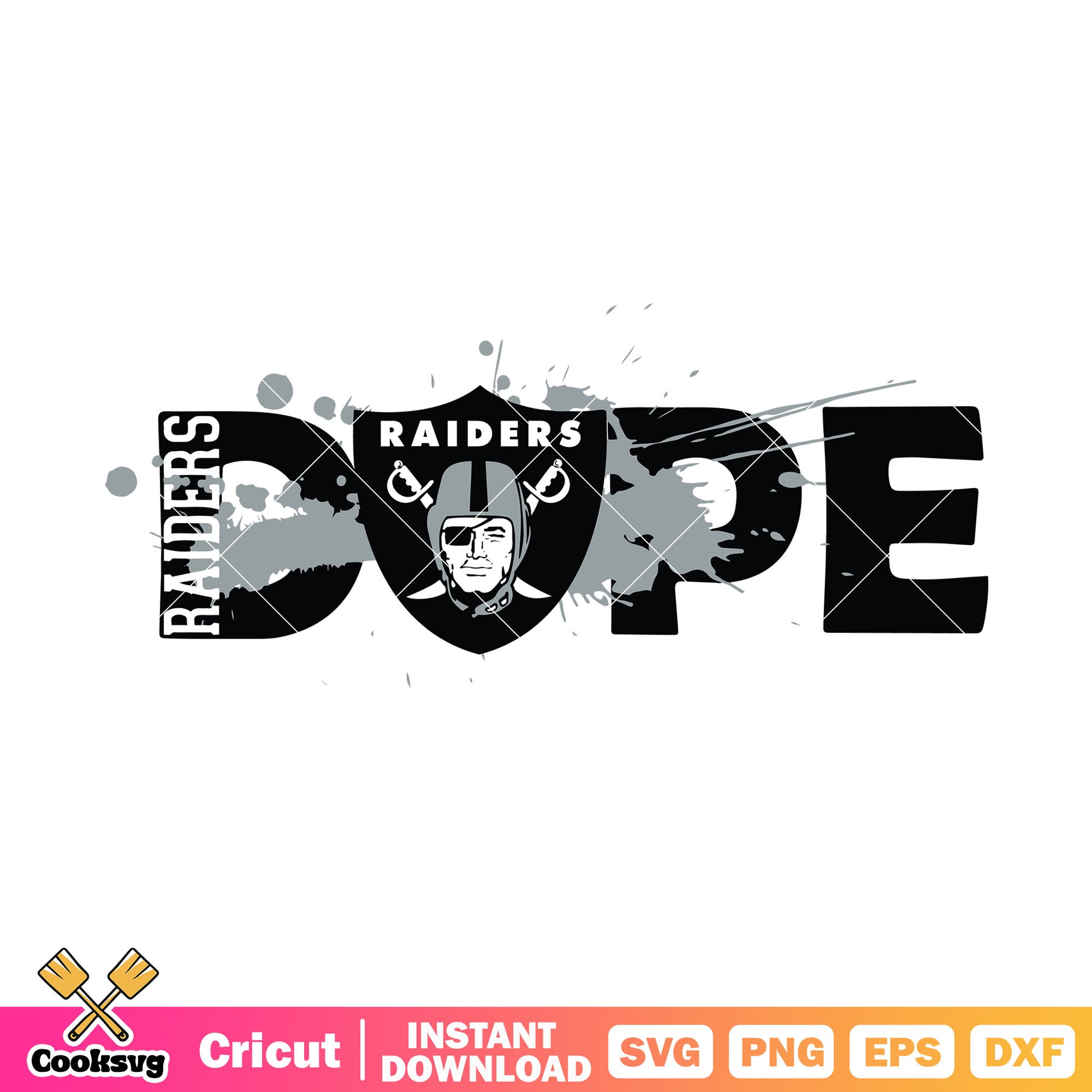 Raiders dope spray paints svg, raiders​ svg, las vegas raiders svg
