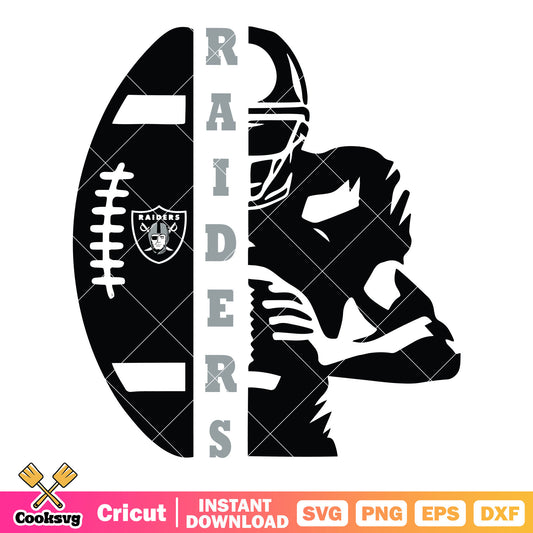 Raiders for life nfl svg, lv raiders svg, las vegas raiders svg