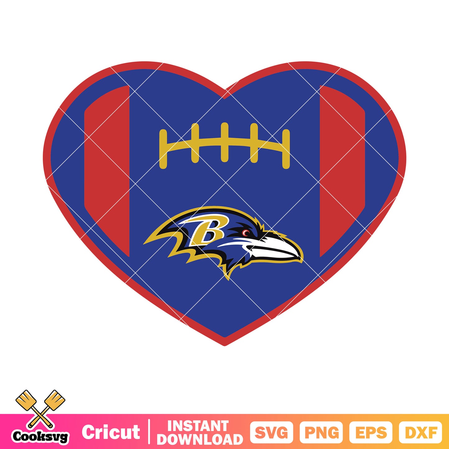 Raven Heart football svg, baltimore ravens svg. afc north svg