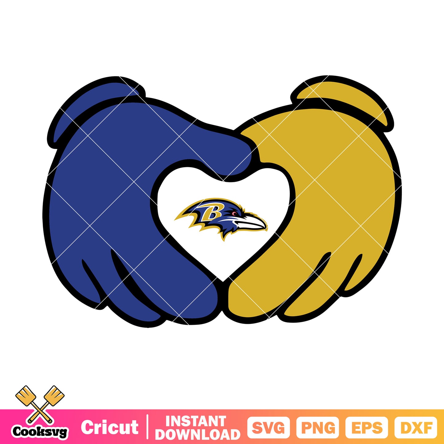 Ravens in my Heart svg. american football​ svg, baltimore ravens svg